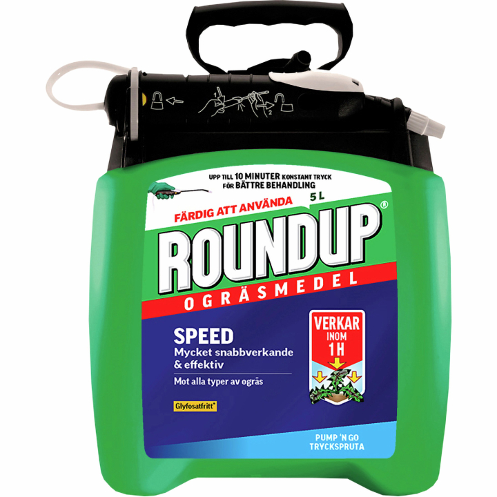 Roundup Speed Pump'n Go ogräsmedel 5L i gruppen Trädgård / Fröer & gödsel / Odling hos Entreprenadbutiken (42164)