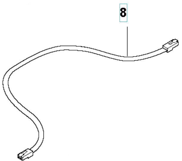 WIRING ASSY L=650MM/ WHITE LAB i gruppen  hos Entreprenadbutiken (5893508-07)