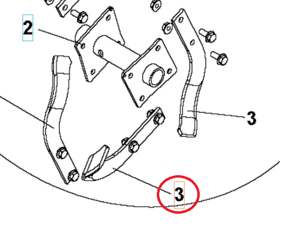 Left Blade Roto400 i gruppen  hos Entreprenadbutiken (5986782-01)